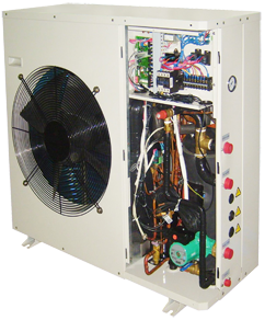 Chiller ODU with cover removed