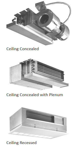 Hydronic Cassette Concealed Ceiling Air Handlers For Air To Water