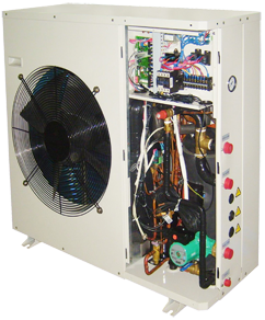 Chiller ODU with cover removed